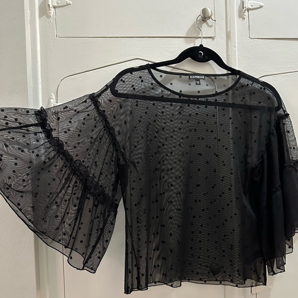 Sheer polka dot top - Picture 2 of 4